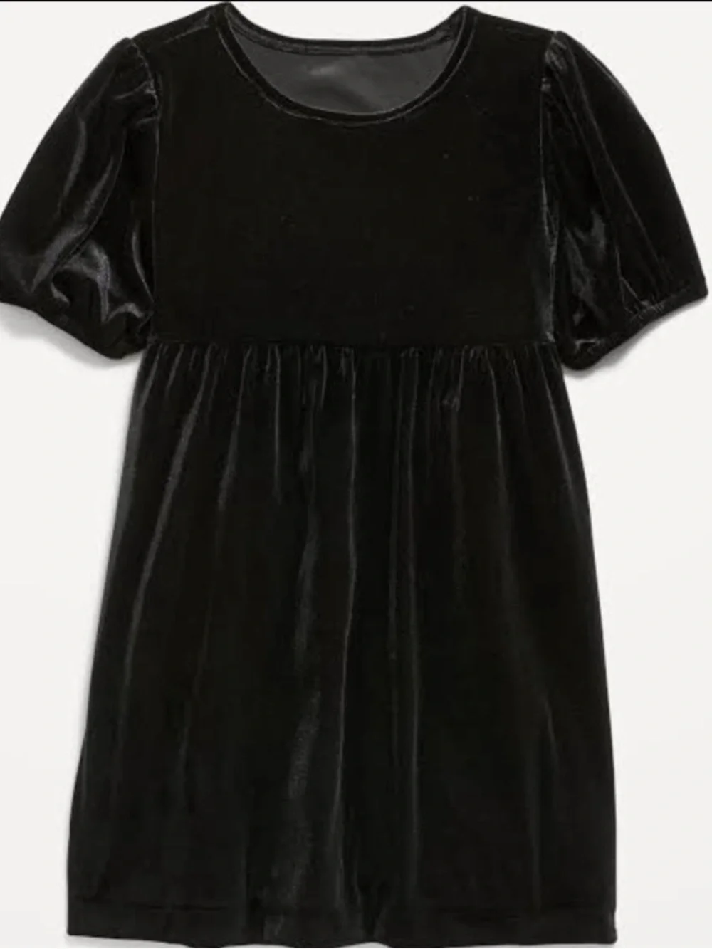 NWOT Old Navy Cozy Velour Puff Sleeve Swing Dress